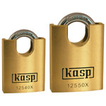 Kasp 125 Series Premium Brass Padlocks - Closed Shackle
