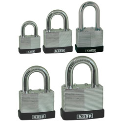 Kasp 130 Series Laminated Steel Padlocks