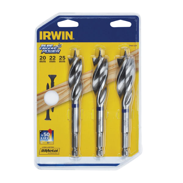 Irwin Blue Groove Power Bit Sets | Rapid Electronics