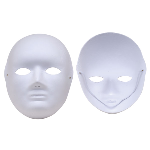 Major Brushes White Masks Cane Fibre Biodegradable Pack of 10