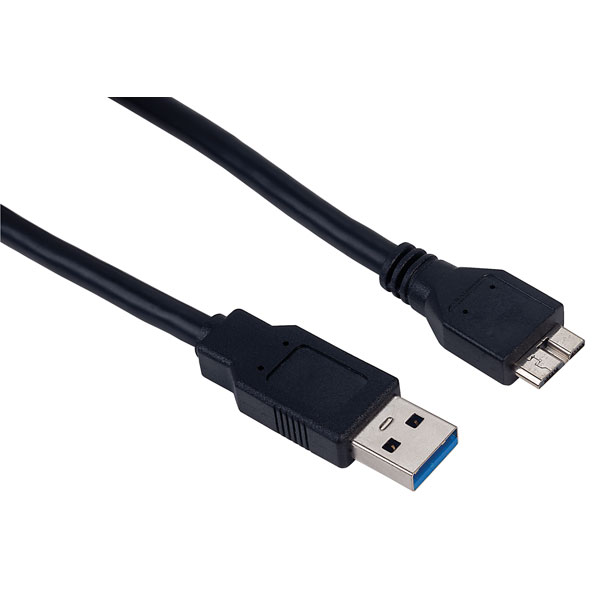  USB3-MICROB USB 3.0 A Male - 10 Pin Micro B Black Cable 2m