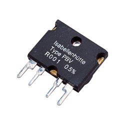 10W Low Ohm Precision Resistors 0.5% 4-Pin ISA-PLAN Type PBV