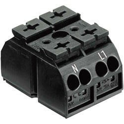 WAGO Equipment Connection Terminal Blocks 0.5-4mm², 32A Black