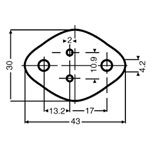 Fischer Elektronik 0.4° Mica Disk for Insulating Transistors