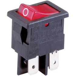 Arcolectric Miniature Rocker Switches DPST On-Off - Illuminated/Non-Illuminated