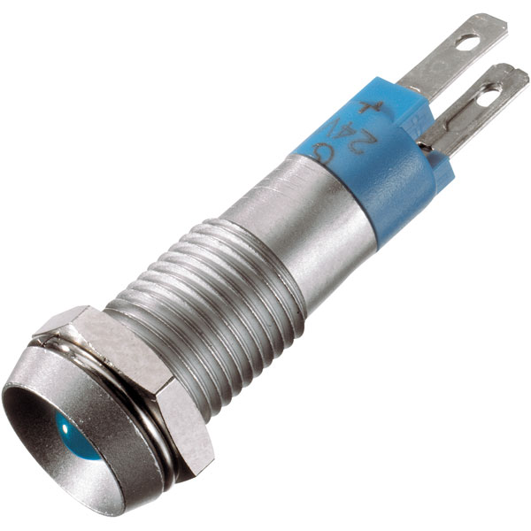  SMTD08414 8mm LED Indicator Lamp Blue 20-28VDC