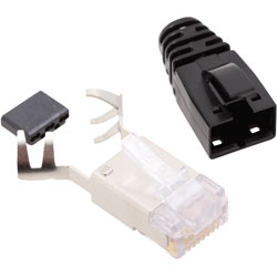 BEL Stewart 8P8C Pin RJ45 Shielded Plugs, Cable Mount