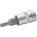 Toolcraft 1/4in. Drive Sockets with Splined Screwdriver Bits