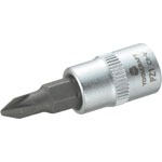 Toolcraft 1/4in. Drive Sockets with Pozidriv Screwdriver Bits