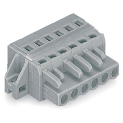 WAGO PCB Spring Connectors 5mm 16A Grey - 4 and 16-Pole