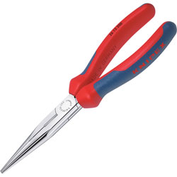 Knipex Snipe Nose Side Cutting Pliers (Stork Beak Pliers) Half-Round Jaws 200mm