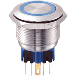 25mm IP65 Vandal Resistant DPST, On-On Switches