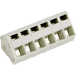 PTR PCB Spring Terminal Blocks 5mm 24A Pebble Grey