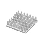 Fischer Elektronik Quadratic Heat Sinks - Round Pin