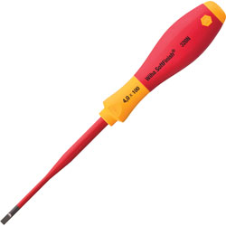 Wiha VDE SoftFinish Electric SlimFix Slotted Screwdrivers