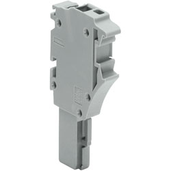 WAGO 2022 Series DIN Rail Terminal Blocks 5.2mm 24A Grey, 1-Conductor Female