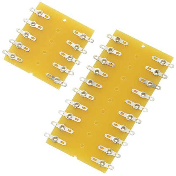 TruComponents Dual Row Solder Terminal Strip 2 x 5 Contacts Epoxy ...