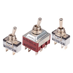 APEM 641H/2 Toggle Switch DPST On-Off 250V 15A