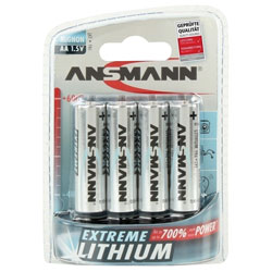 Ansmann Extreme AAA, AA 9V e-Block (PP3)  Lithium Batteries