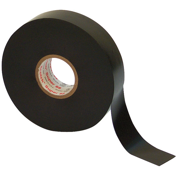 3M™ Scotch® Vinyl Electrical Tape Super 88, Black, 38 mm x 33 m