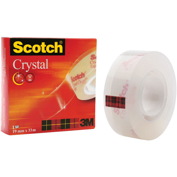 ™ FT510052226 600 Crystal Clear Tape 19mm x 10m