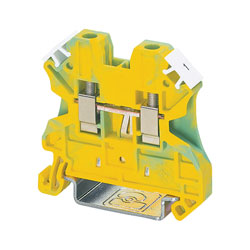 Phoenix Contact DIN Rail Terminal Blocks, Green-Yellow, Screw Connection