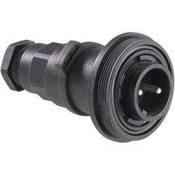 Bulgin Buccaneer Flex Inline Plug External Thread 277V 12A Screw IP68