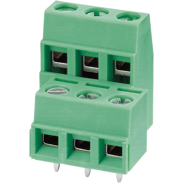  1726163 4-Way Double PCB Terminal 5.08mm 13.5A Green