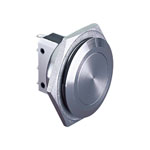 Bulgin Vandal Resistant Pushbutton SPST 250V 5A 25.8mm IP66