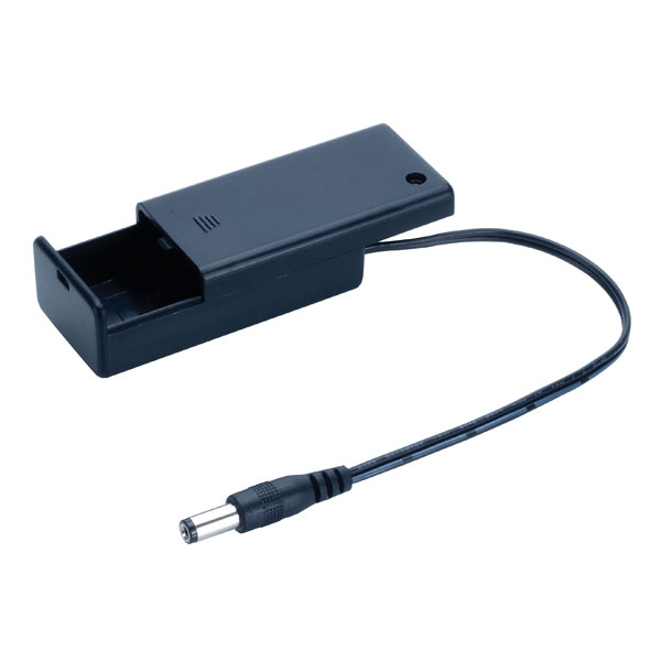 Comfortable SBH-9VAS+DC PLUG PP3 Switched Battery Holder DC Plug
