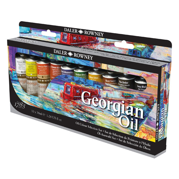 Daler Rowney Georgian Oil Colours Selection Assorted Set (10 x 38m...