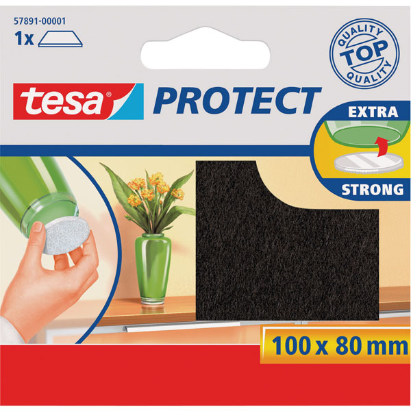 ® 57891 Protect Felt Pads Brown 100 x 80mm 57891-01