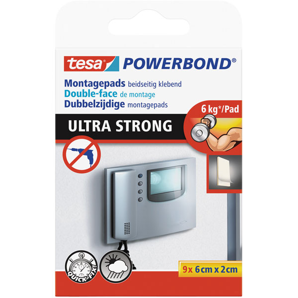 ® 55790 Powerbond Ultra Strong Mounting Pads 20 x 60mm Pack Of 9