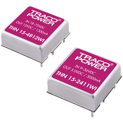 TracoPower THN Series 15W DC-DC Converters - Single Output