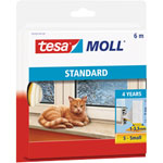 Tesa® 05559 Standard I-Profile Foam Sealing Insulation 9mm x 6m - Brown/White