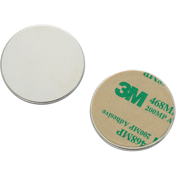  Nickel Plated Neodymium Magnetic Pad - Black - Non Adhesive - 20 x 66mm