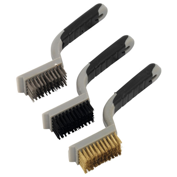 Sealey WB100 Wire Brush Set 3pc Miniature