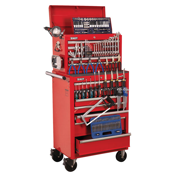 Sealey APCOMBOBBTK57 Topchest & Rollcab 15 Drawer - BB Runners - 1...
