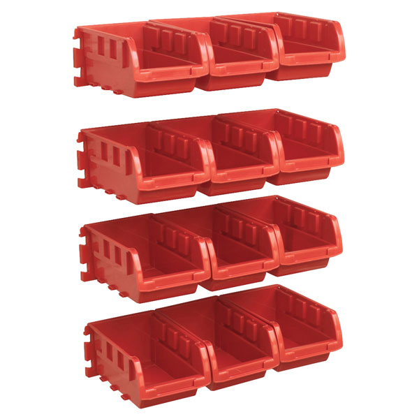  TPS130 Bin & Panel Combination 24 Bins - Red