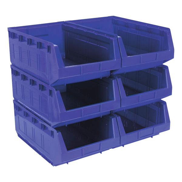  TPS124B Plastic Storage Bin 103 x 85 x 53mm - Blue Pack of 24