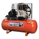 Sealey Compressors Belt Drive 3ph 2-Stage with Cast Cylinders