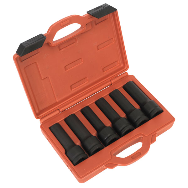 Sealey SX099 Impact 12-Point & TRX-Star Female Deep Socket Set 6pc...