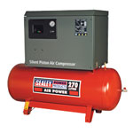 Sealey Compressor Belt Drive 3ph 2-Stage with Cast Cylinders Low Noise