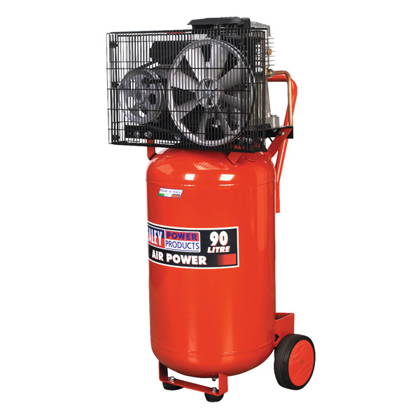 Sealey SAC1903B Compressor 90ltr Vertical Belt Drive 3hp