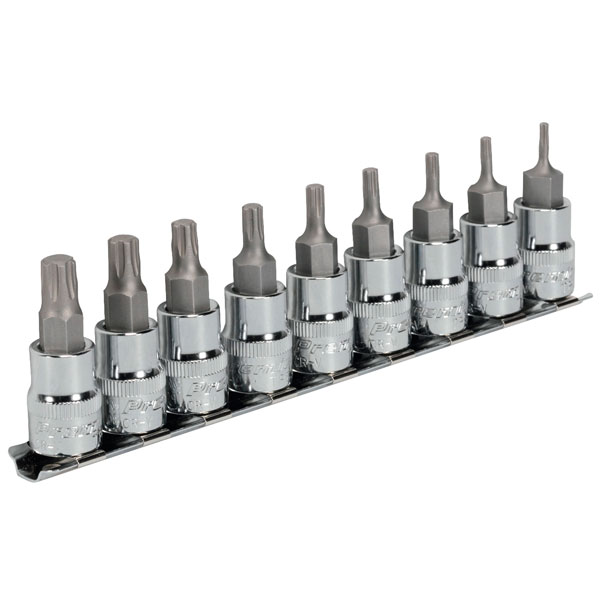 Sealey AK6222 TRX-P Socket Bit Set 9pc 3/8"Sq Drive 50mm