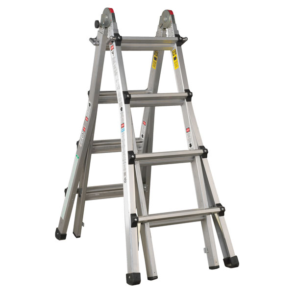  AFPL3 Aluminium Telescopic Ladder 4-Way EN 131 Adjustable Height