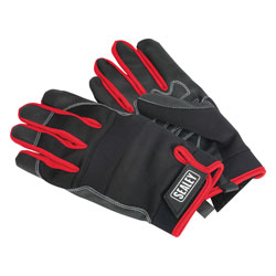 Sealey Mechanic's Gloves Light Palm Tactouch