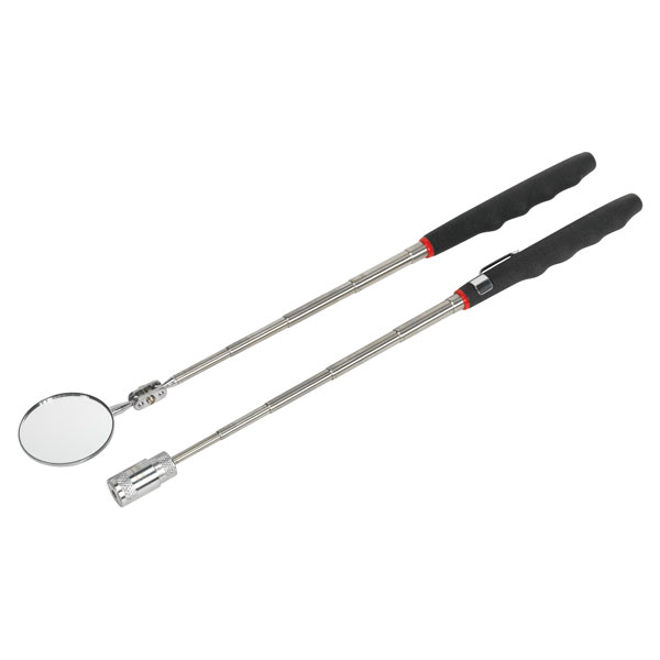 Siegen S0941 Telescopic Magnetic LED Pick-Up Tool & Inspection Mir...