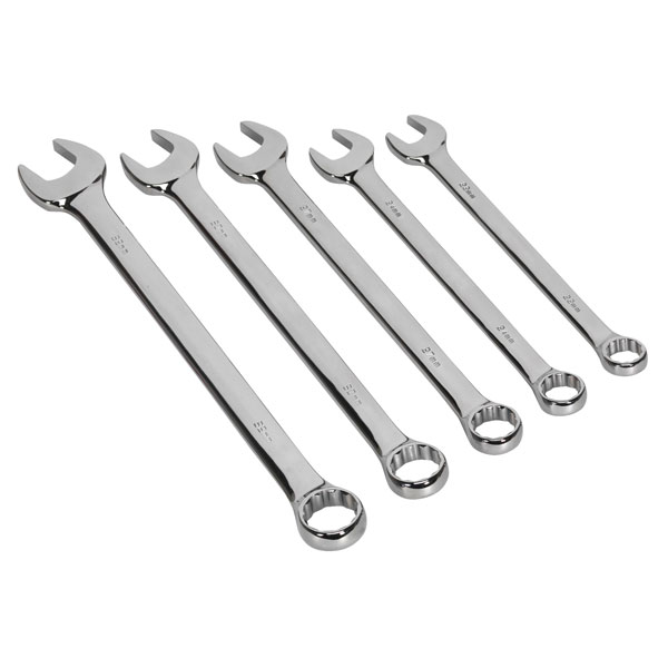 Sealey AK6329 Combination Spanner Set 5pc Jumbo Metric