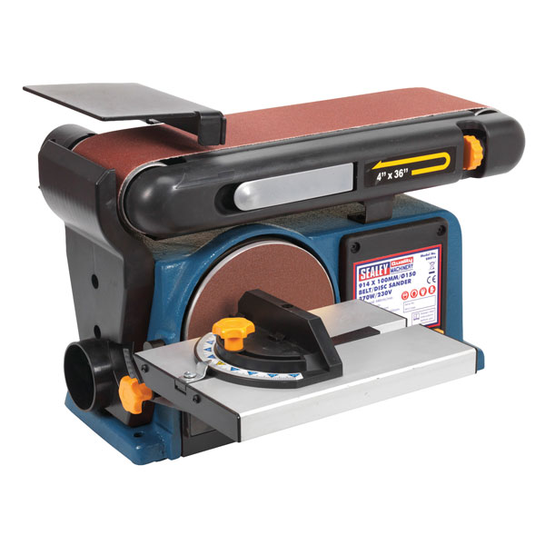 Click to view product details and reviews for Sealey Sm914 Belt Disc Sander 915 X 100mm Ø150 370w 230v.